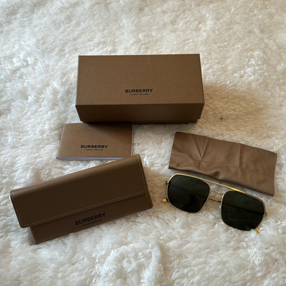Burberry Gold Aviator sunglasses - men’s